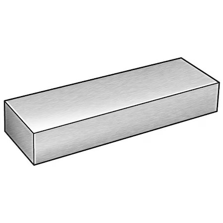 Zoro Select 63F.125X.75-96 Bar Stock, Aluminum, 6063, 1/8X3/4 In, 8 Ft.,