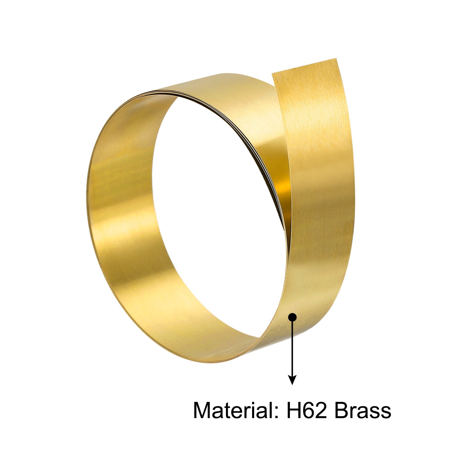 Brass Sheet Roll, Metal Foil Plate 2000mm x 20mm x 0.2mm