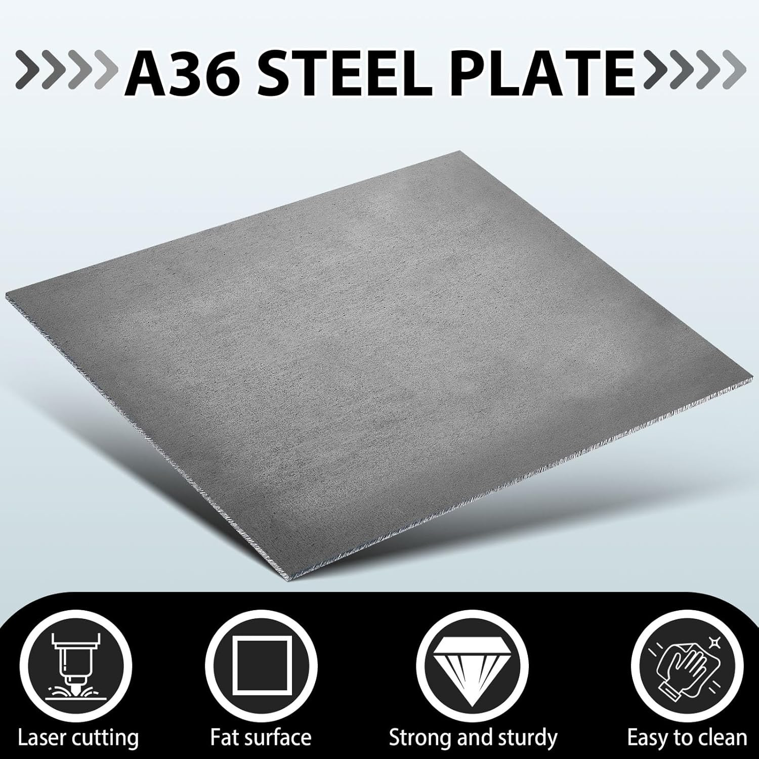 2 Pcs 1/8” X 8” X 10” Hot Rolled Steel Plate A36 Stainless Steel Sheet Weldab