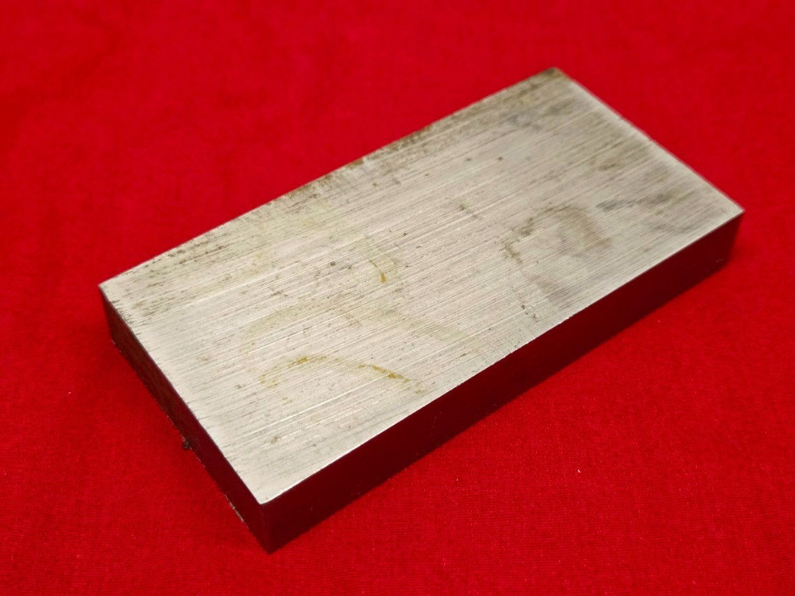 D2 Tool Steel Block Billet 3.805″ L x 1.955″ W x 0.525″ Thick, 1 Lb 1.4 Oz.
