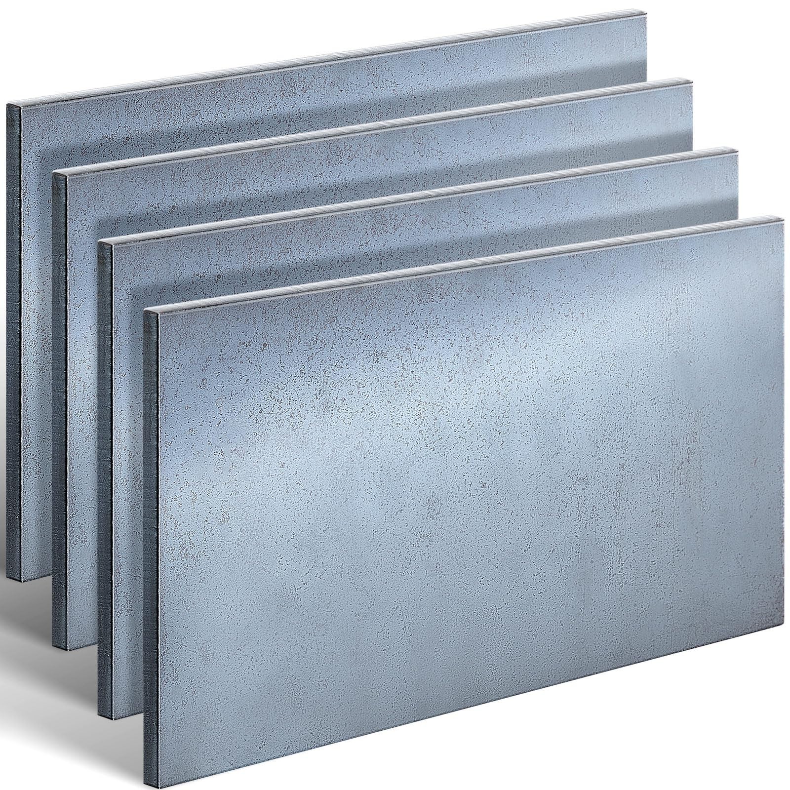 4 Pcs Hot Rolled Mild Steel Plate 1/4″ x 6″ x 12″ Flat Sheet Weldable Metal Stoc