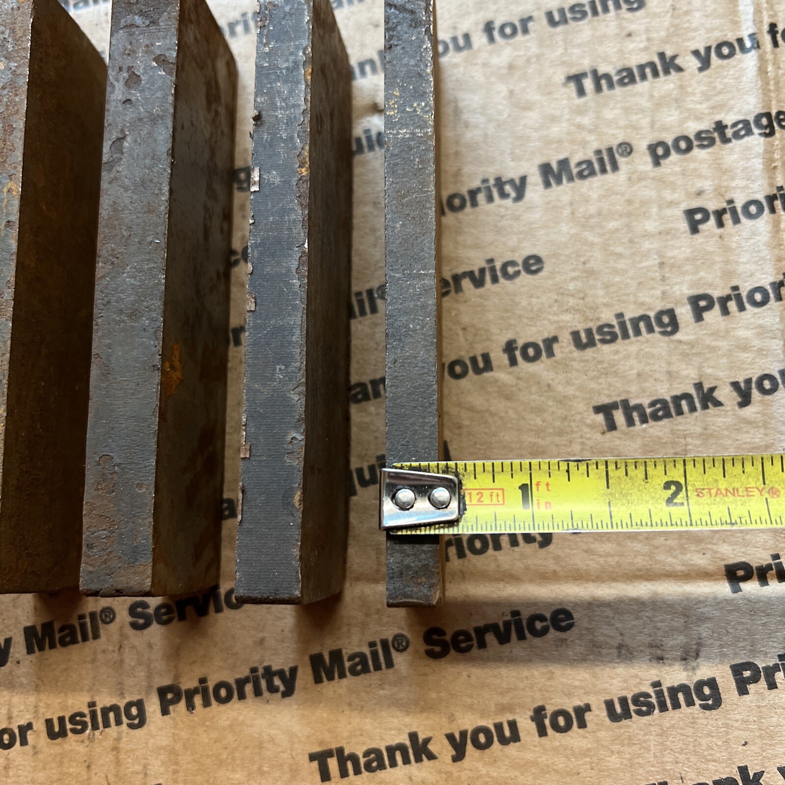 1 1/2 X 5 THICK Flat Steel Bars Blacksmithing Billets Spacers Shims Blocks #2