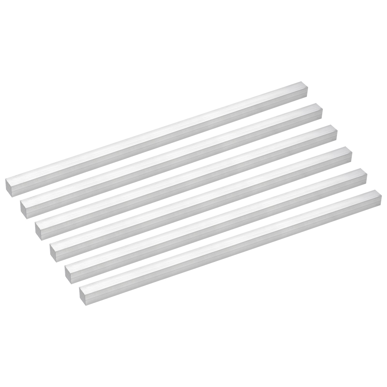 6pcs Square Aluminum Flat Bar 1/2″ Thickness 1/2″ Width 12″ Length