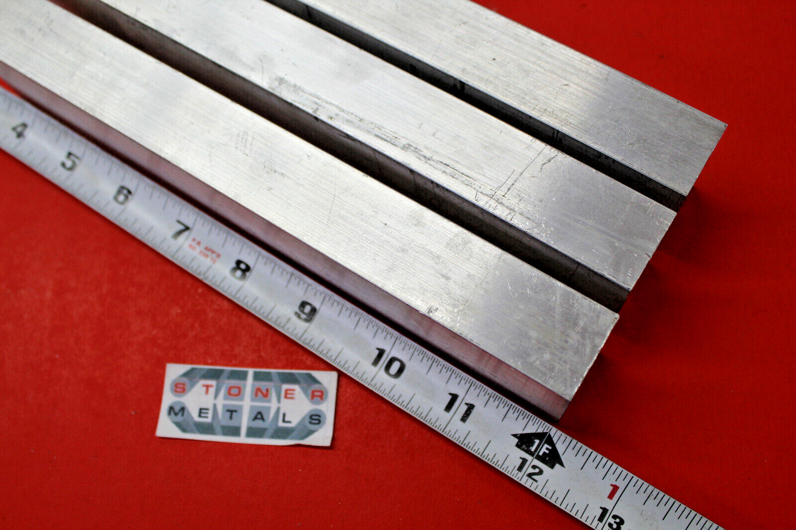 3 Pieces 1″ X 1-1/4″ 6061 ALUMINUM FLAT BAR 12″ long T6511 NEW SOLID MILL STOCK
