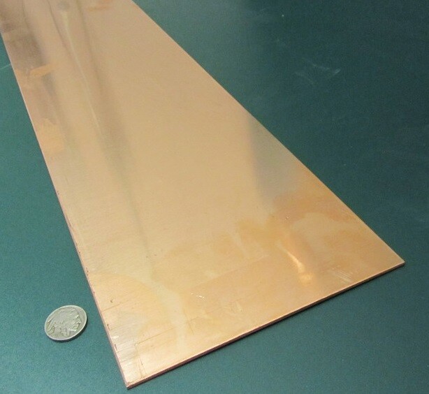 110 Copper Bar H02, .050″ Thick x 6.0″ Wide x 3 Ft Length
