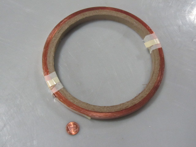 110 Copper Foil Soft Temper .005″ Thick x 1/2″ Wide x 100 Foot Length