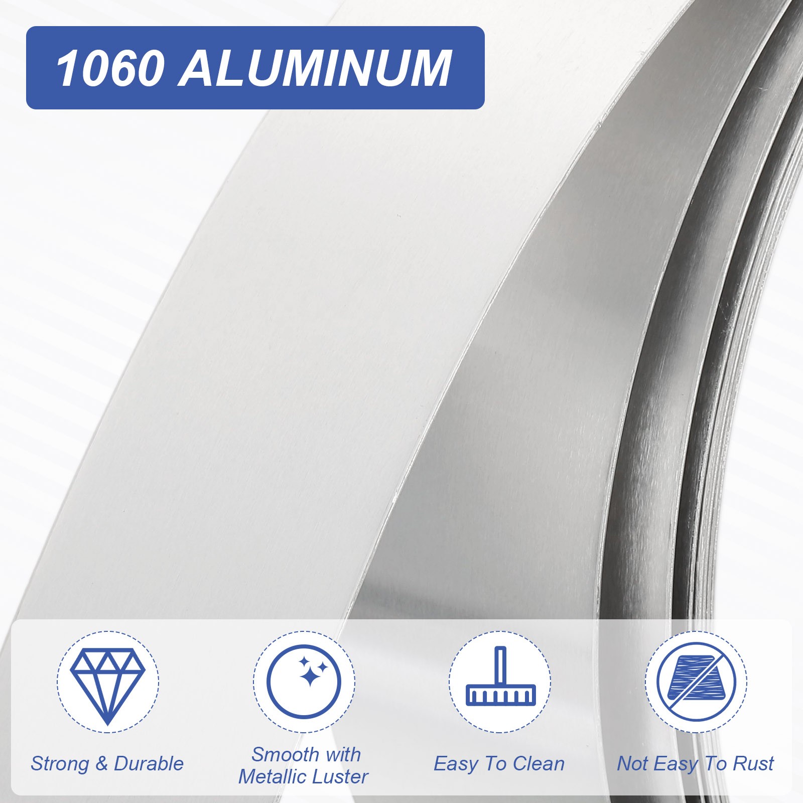 Aluminum Flashing Roll, 3000mm x 20mm x 0.2mm 1060 Aluminum Metal Roll