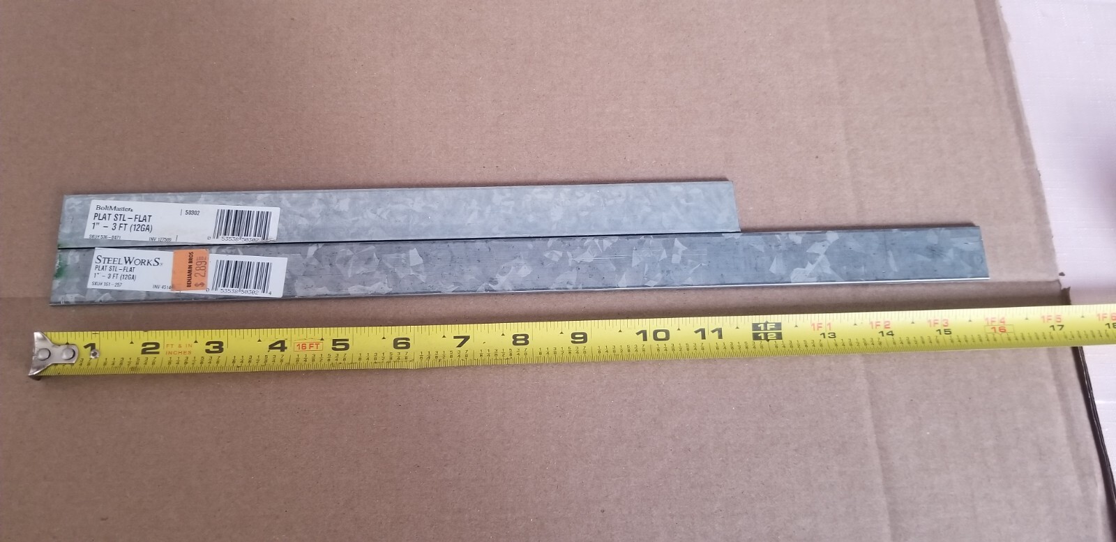 Steel Works & Boltmaster Plat Steel-Flat 1″, VGC