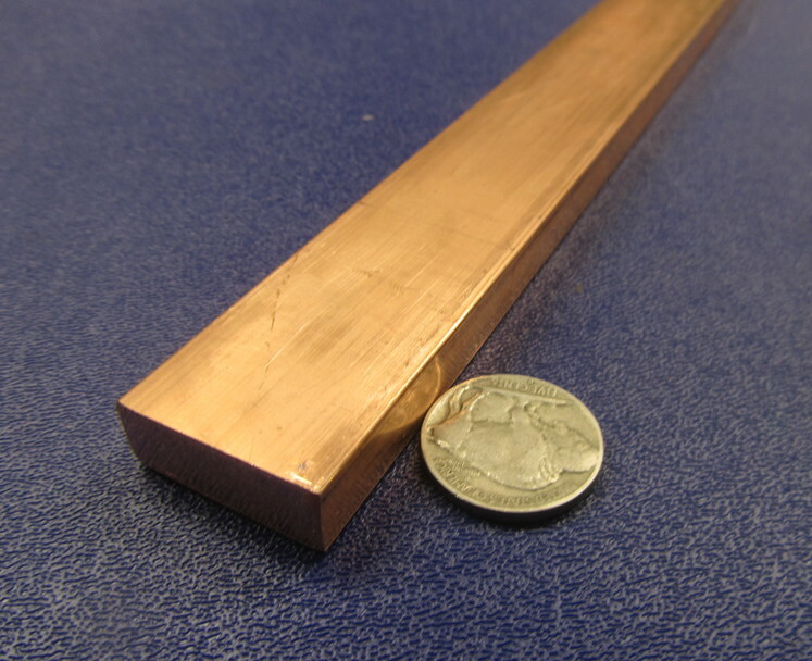 182 Copper Bar 3/8″ Thick x 1.0″ Wide x 3 Foot Length
