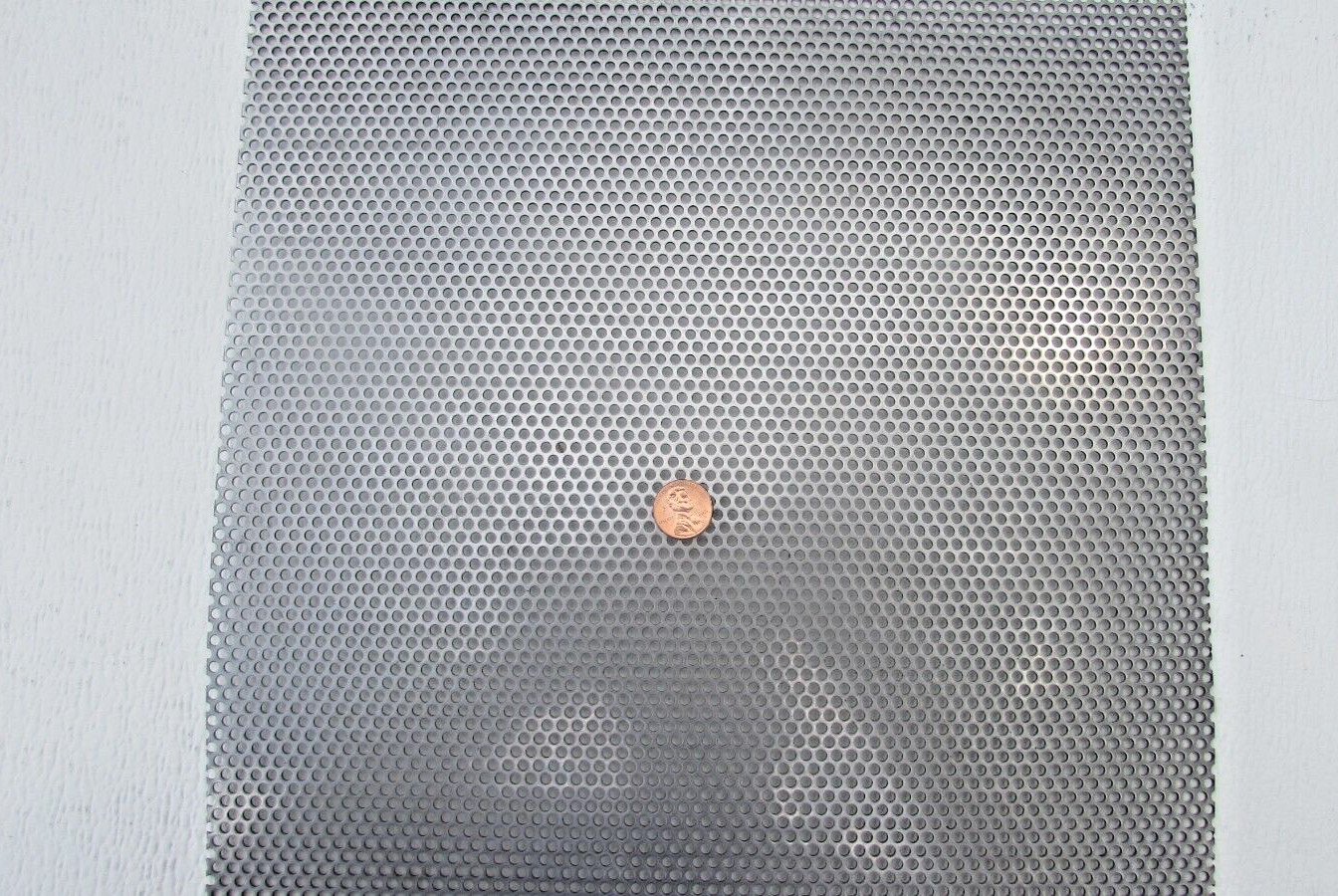 1/8″ HOLES—18 GAUGE 304 STAINLESS PERFORATED SHEET– 12″ X 24″