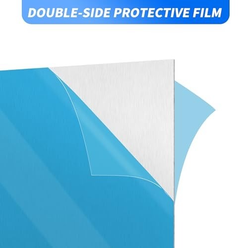 5 Pack 12″x12″ Aluminum Metal Sheets, 6061 T6 Flat Plates for Crafting & Industr