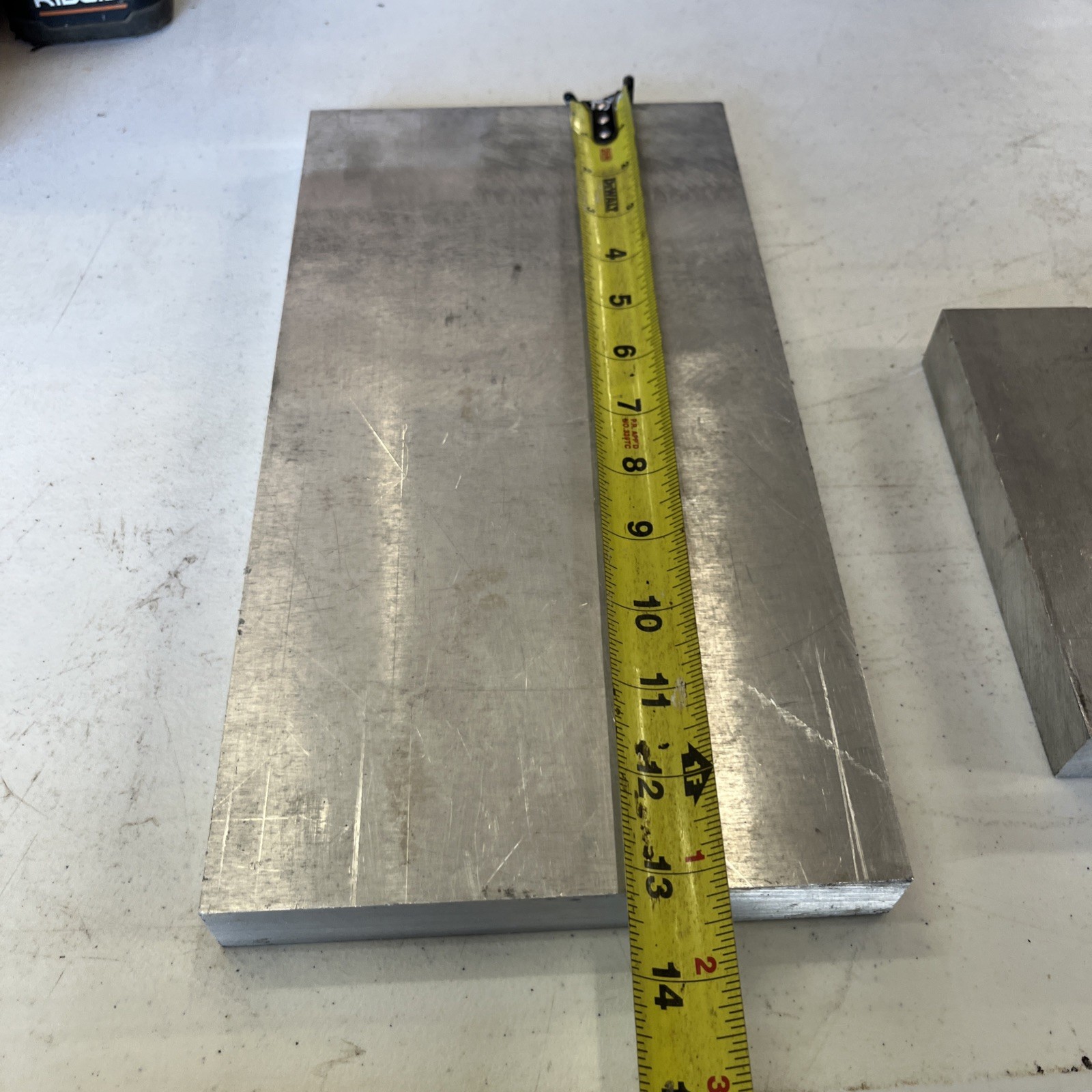 1″ thick Aluminum Lot Of (2). 6 7/8 “X 13 1/8 “X 1” And 4 1/8”x6 1/2”x 1”.