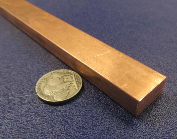 182 Copper Bar 3/8″ Thick x 3/4″ Wide x 6 Foot Length
