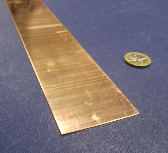 110 Copper Foil Soft Temper .007″ Thick x 2.0″ Wide x 50 Foot Length