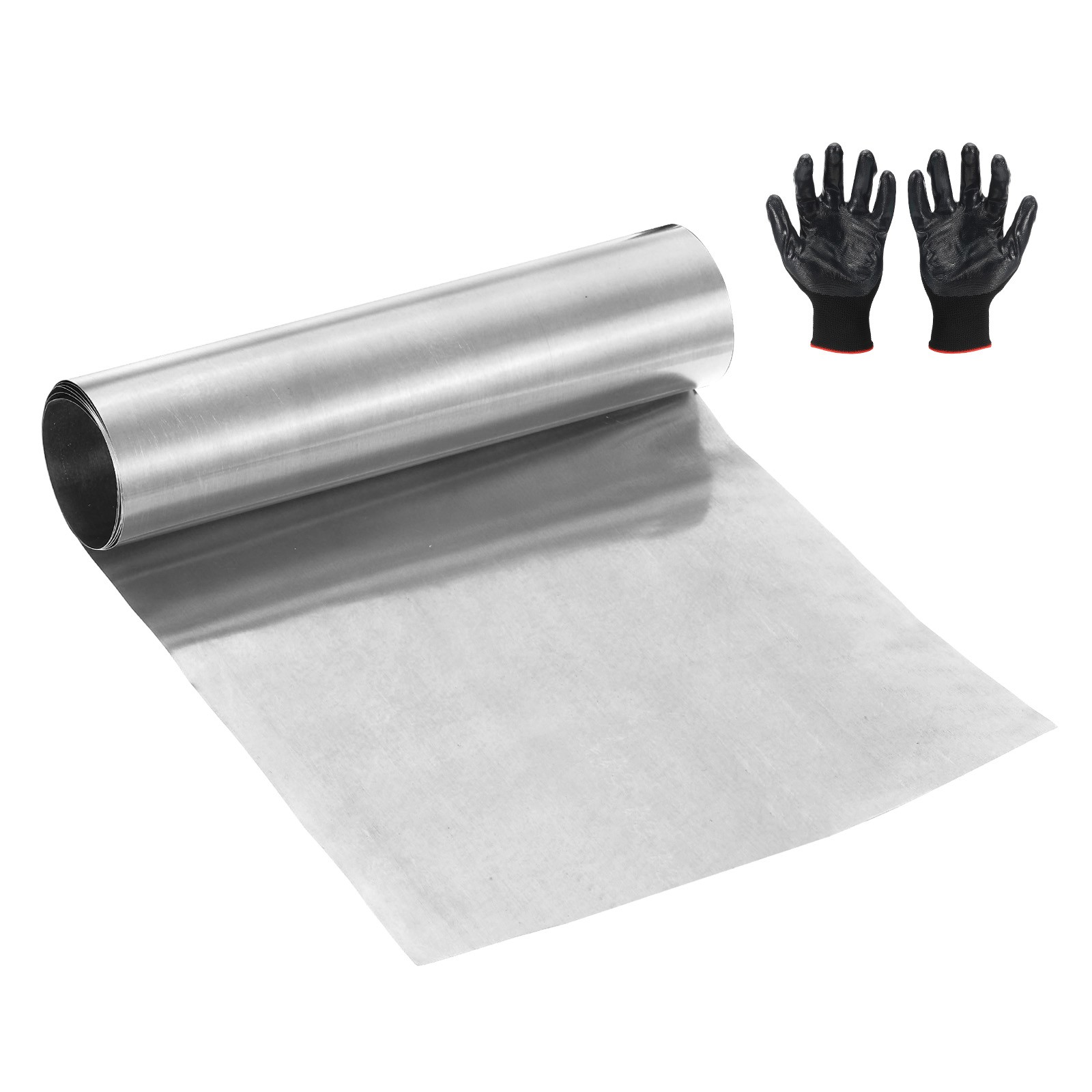 Stainless Steel Roll 0.1 x 200 x 1000mm for DIY Crafts (1 Pack, Silver)