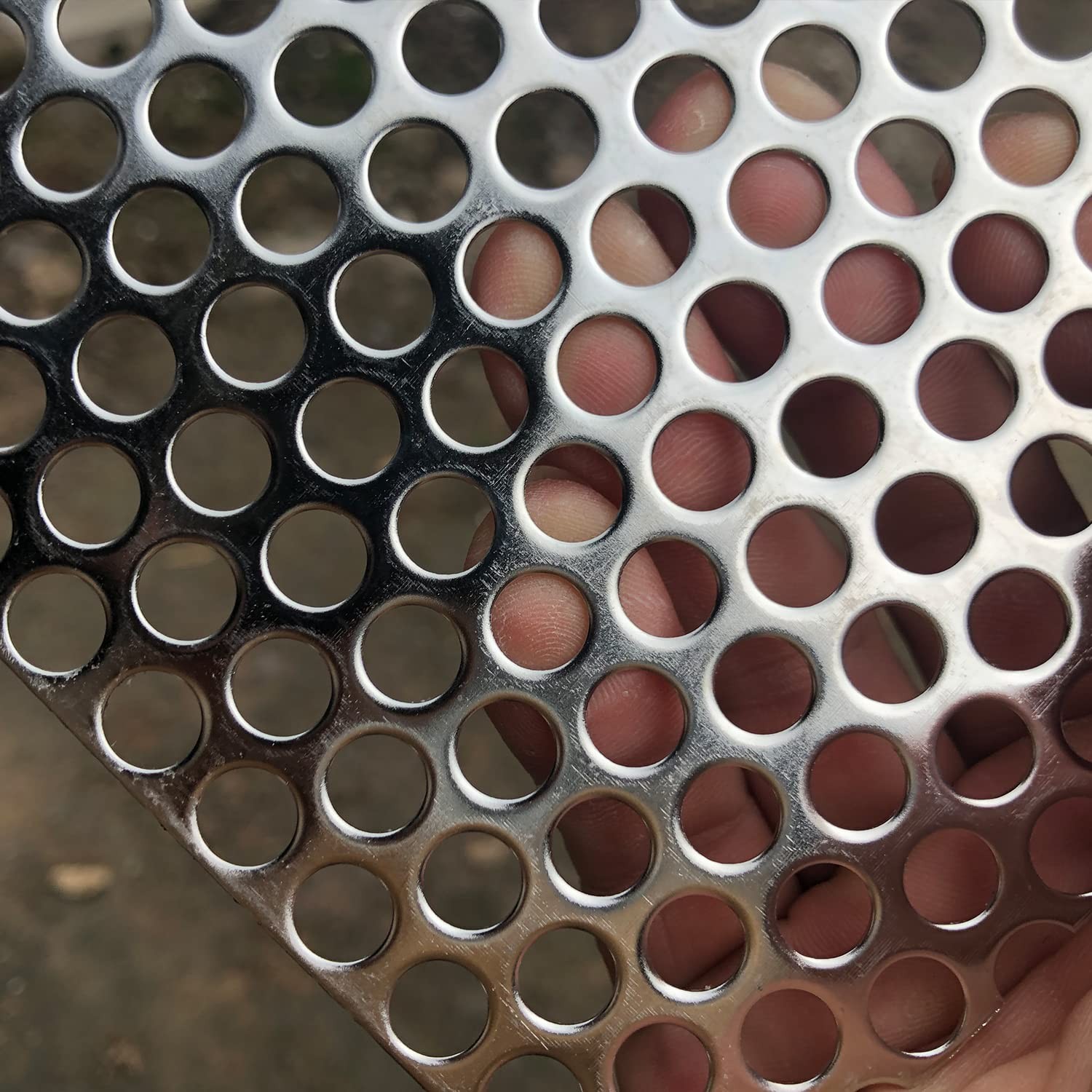 Commercial Grade Perforated Sheet, 15.7×7.8 Inch, Rust-Resistant Steel Material