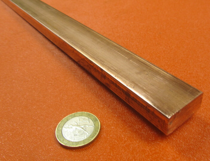 182 Copper Bar 1/2″ Thick x 1.0″ Wide x 6 Foot Length