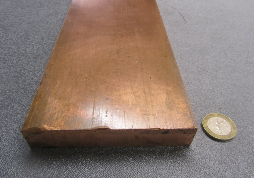 110 Copper Bar 1/2 Hard, 3/4″ Thick x 4.0″ Wide x 24 Inches Length