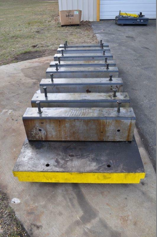 144″ x 43″ x 5 1/2″ THICK T SLOTTED BOLSTER PLATE 1″ T SLOTS ON 12″ CENTERS