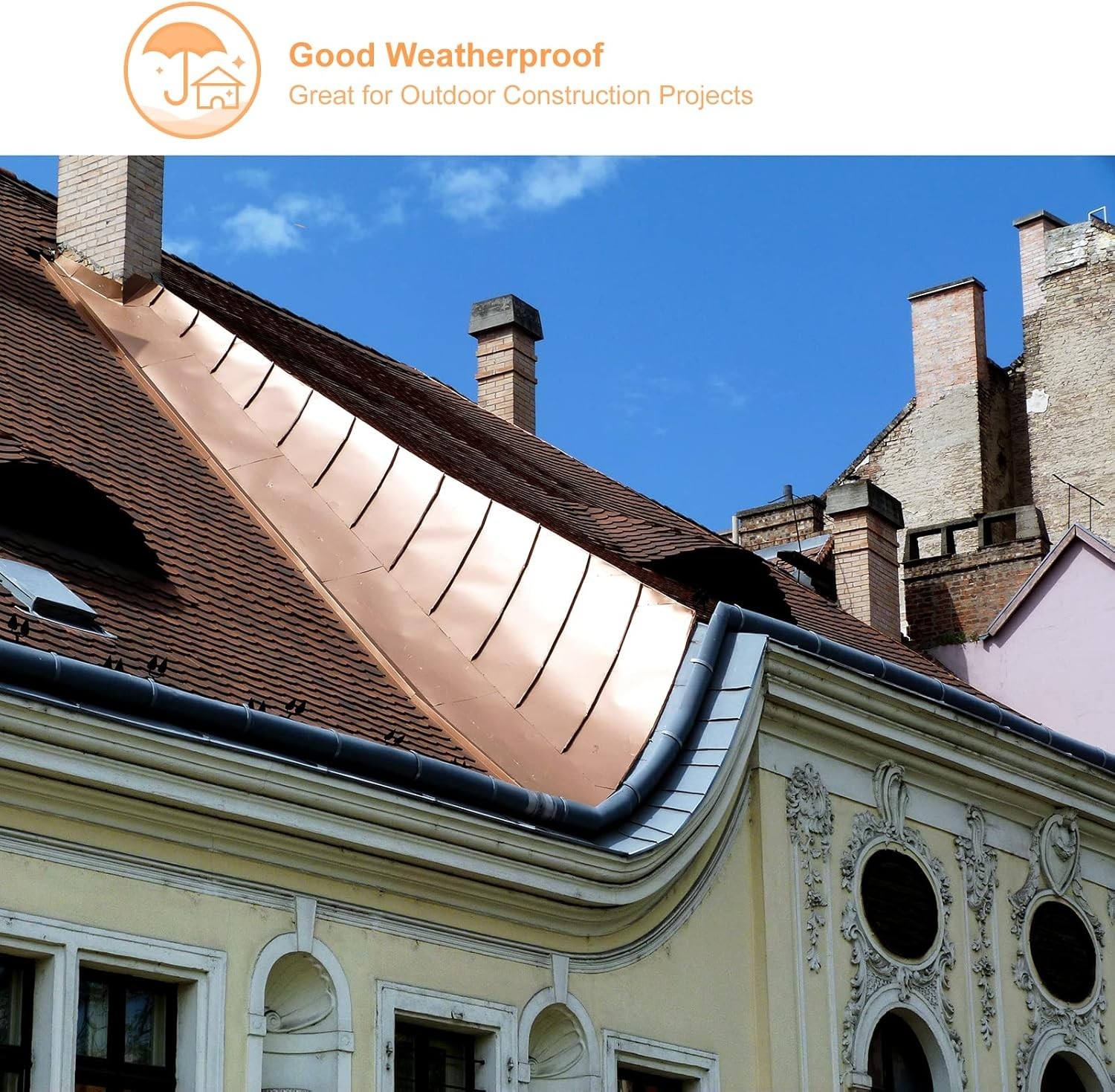 Industrial Grade Copper Strip Roll 3500mm x 300mm x 0.1mm – Weather Resistant