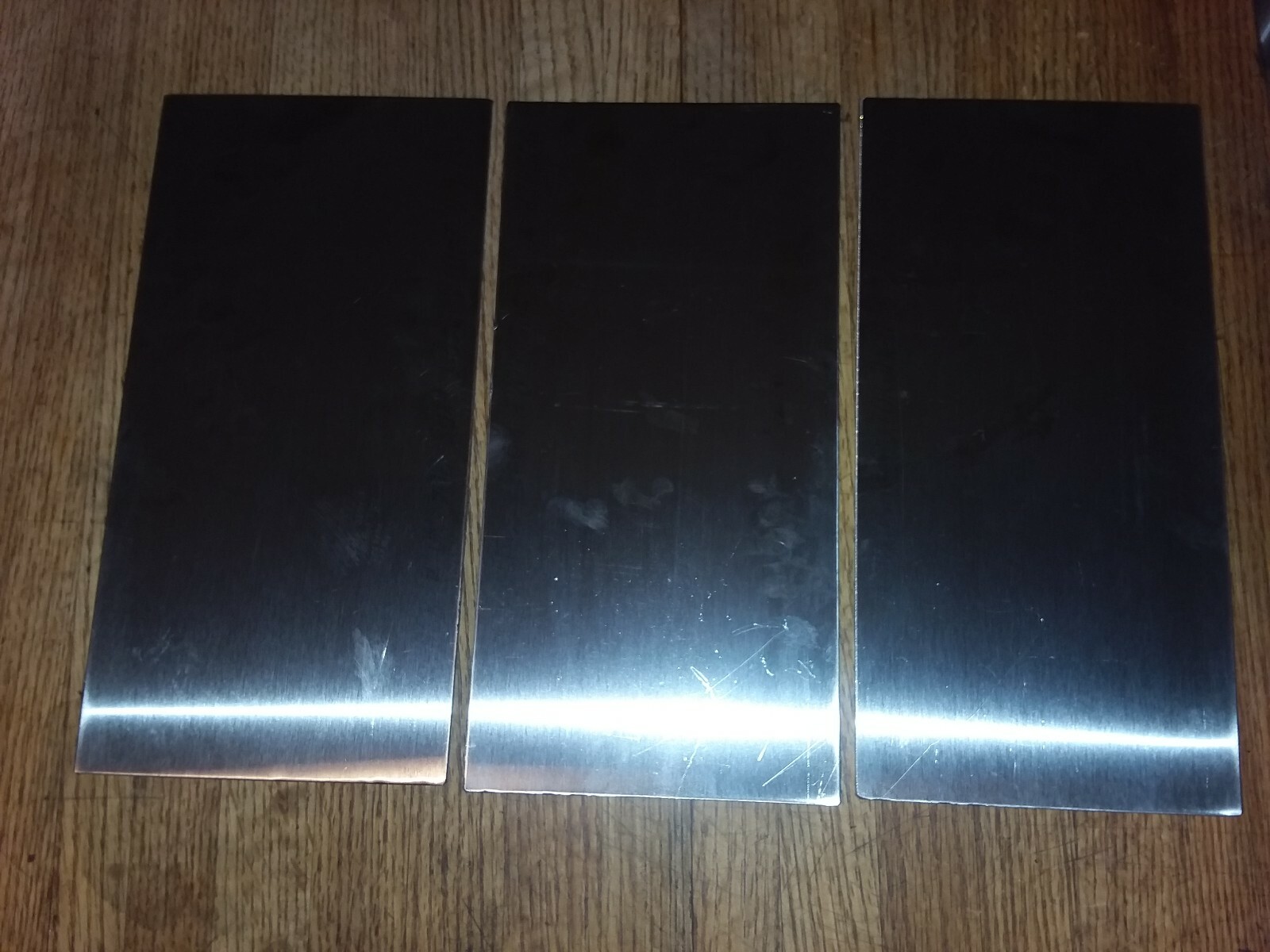 16 Gauge #4 Brushed Stainless Steel 304 6″×12″ Set of 3 pcs