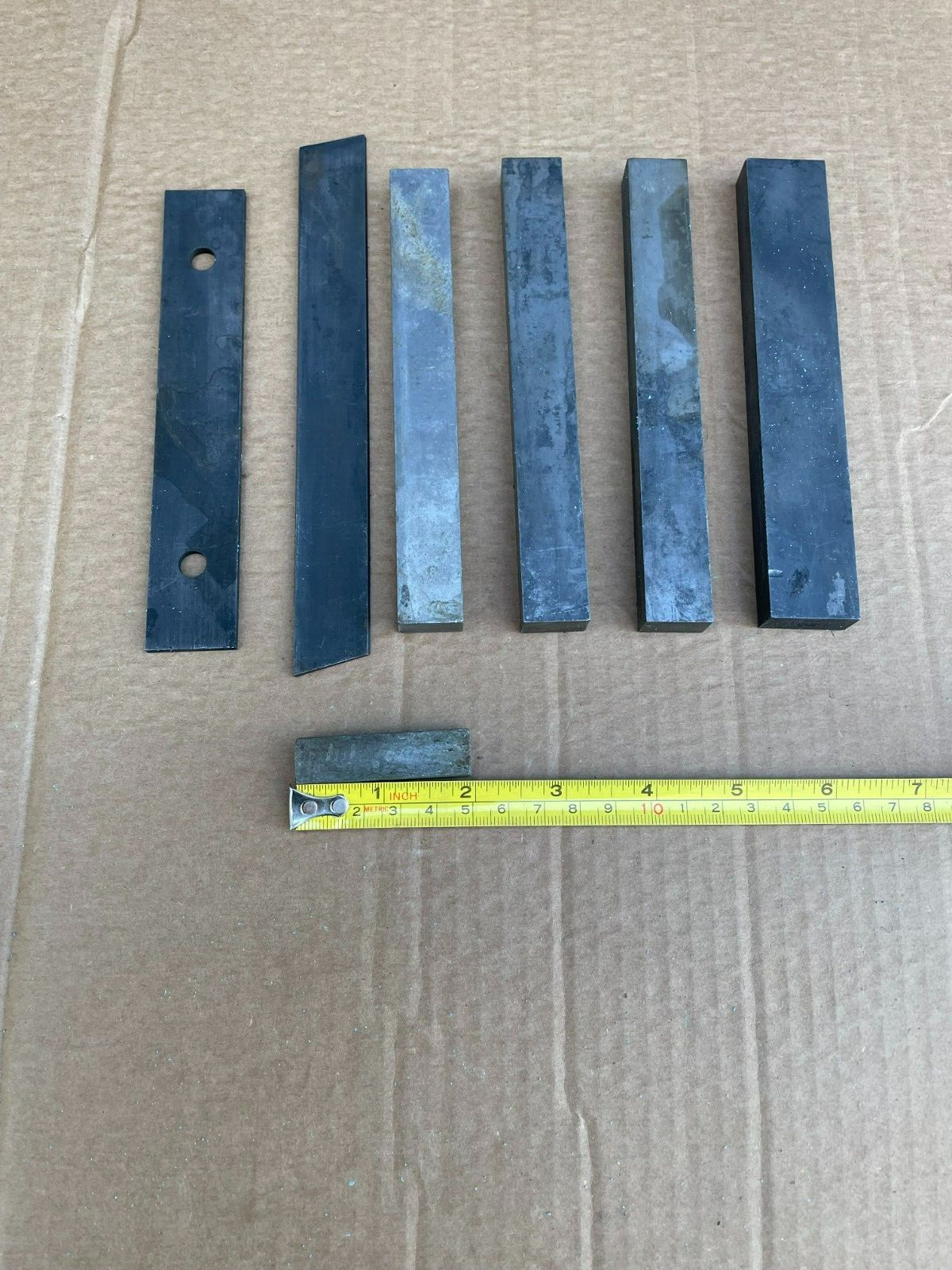 Steel Flat Bar Various Lengths, 1/2″ x 3/4″ & 1/2″ x 1″ Flat Bar Steel (7 Pcs)