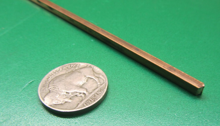 182 Copper Square Bar 1/8″ Thick x 1/8″ Wide x 6 Foot Length