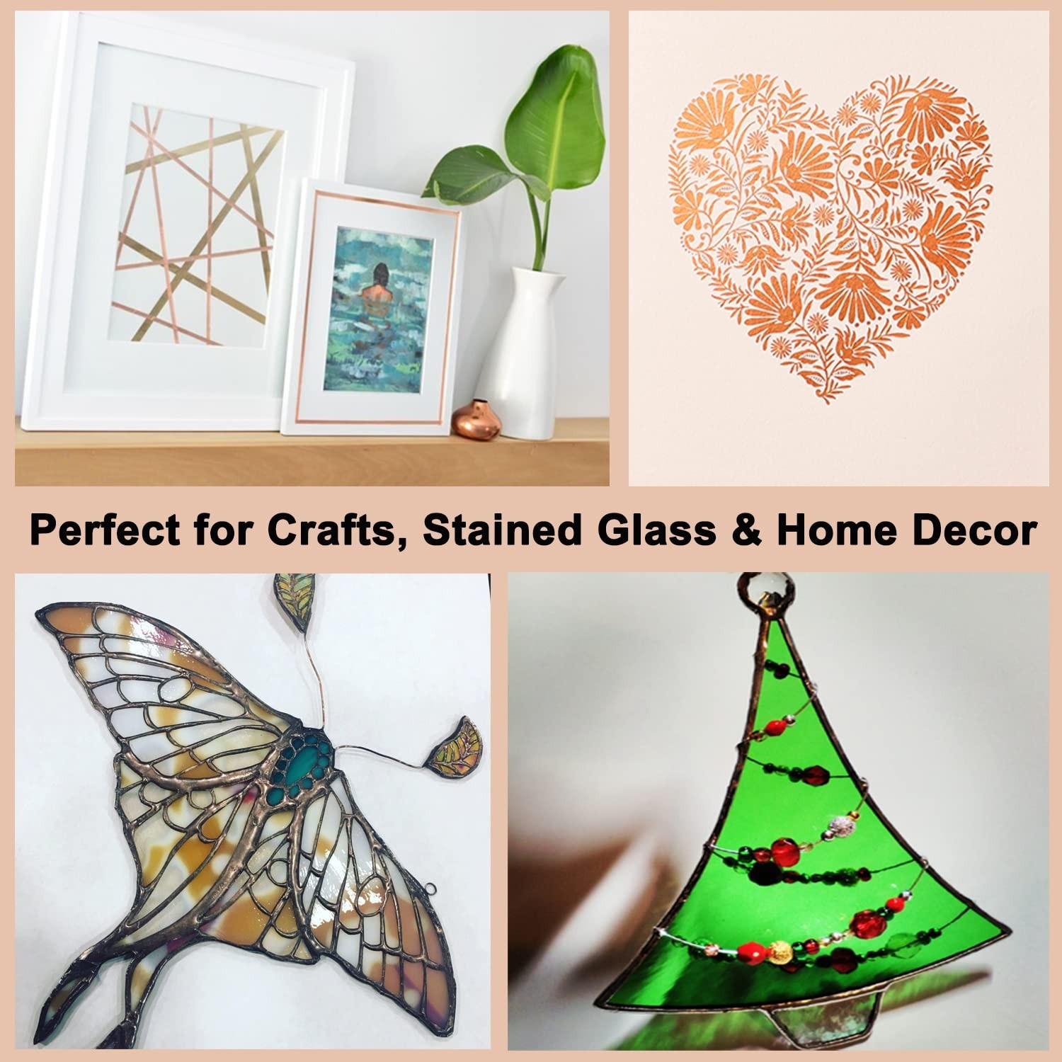10Pcs 3.15 Mil Copper Foil Sheet [7.9inch x 5.9inch] with Double-Sided Conduc…