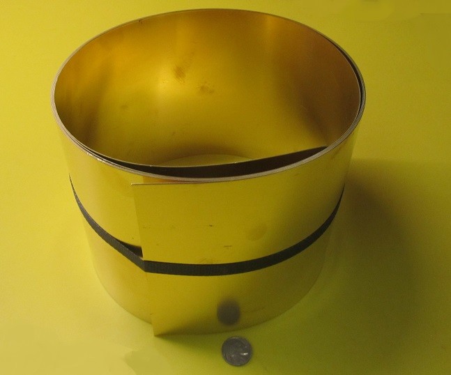 260 Brass Shim Sheet 0.025″ Thick x 6.00″ Wide x 100″ Length
