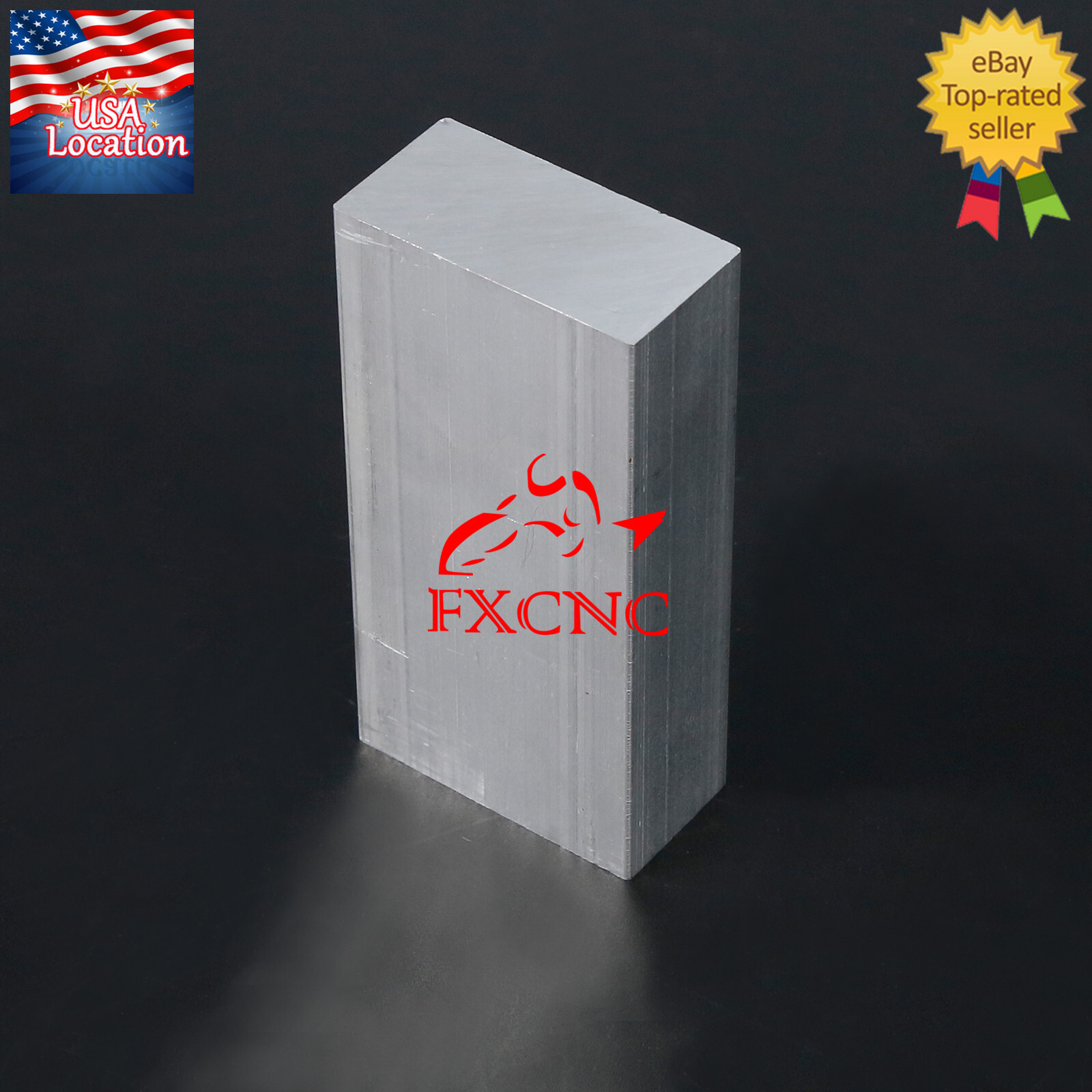 T6061 Aluminum Flat Plate Sheet Flat Length 100mm Width 50mm Thickness 25mm