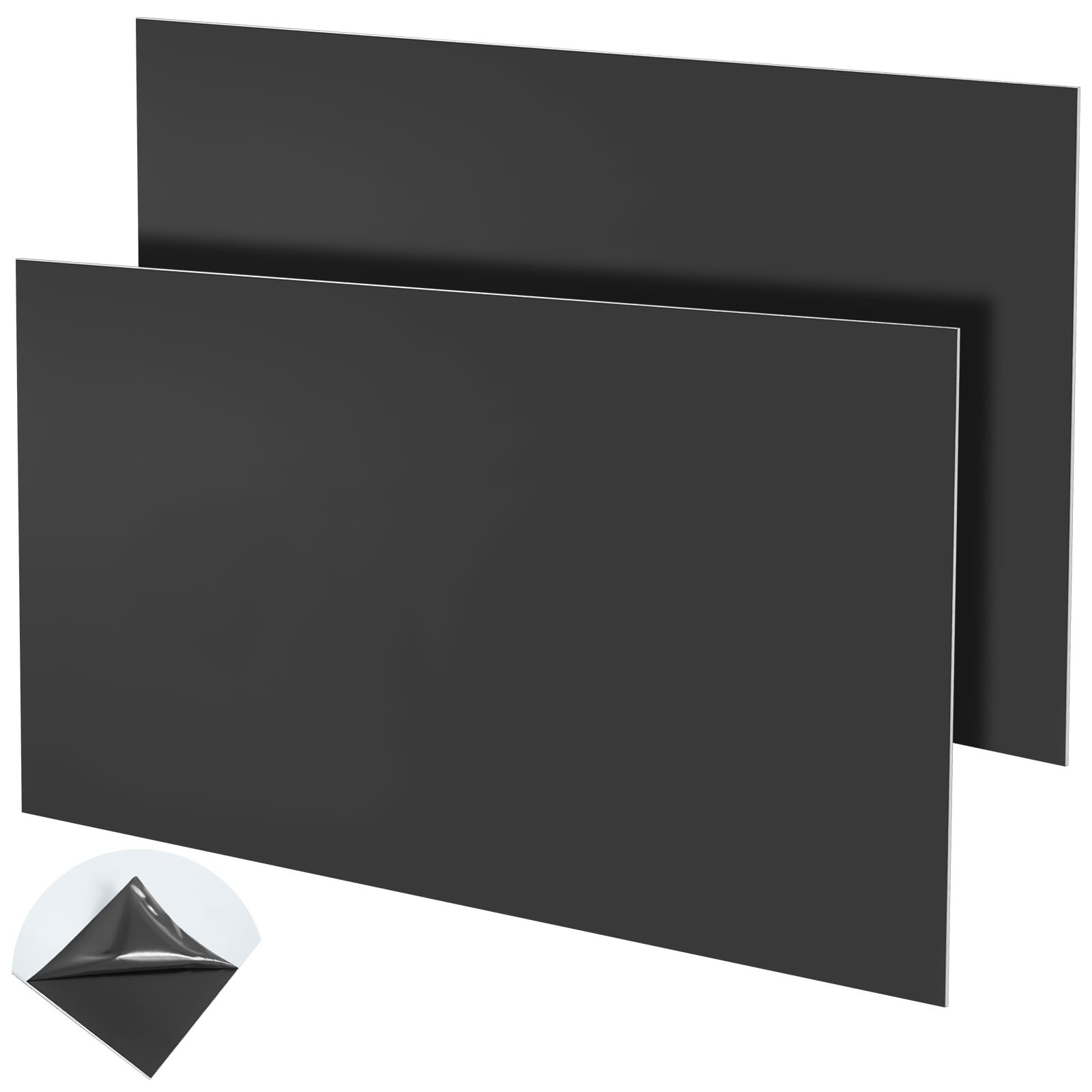 2 Pcs Aluminum Composite Panel 1/8″ Thick Rectangle Sheet for DIY Crafting 24″x1