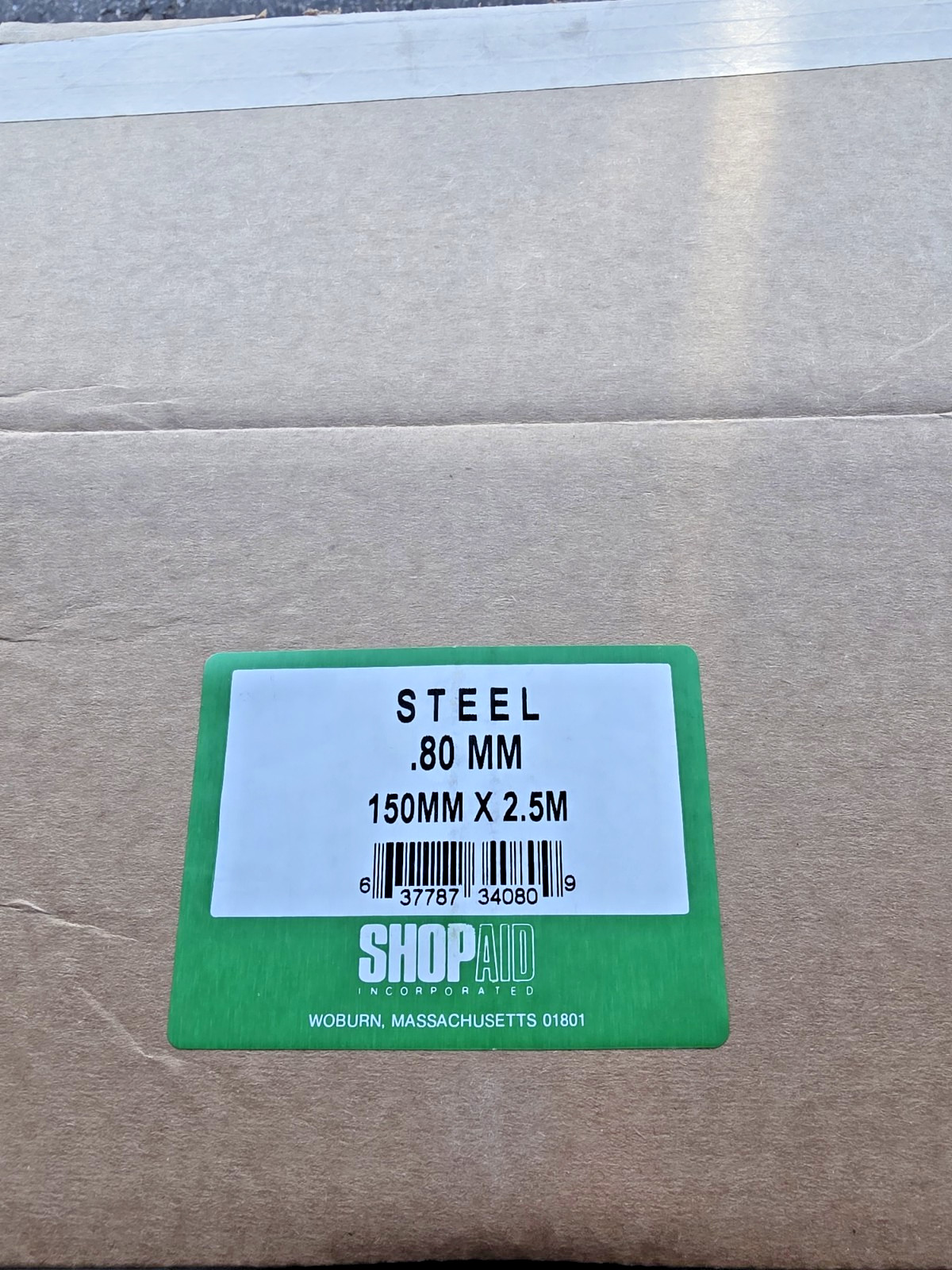 Shop Aid 0.80mm Steel Shim Stock Roll 150mm x 2.5m Metal Sheet Strip New