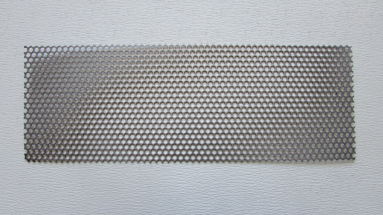 1/4″ HOLES – 16 GAUGE- 304 STAINLESS PERFORATED SHEET—4-3/4″ X 12-3/4″