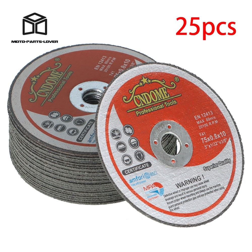 25 Pack Metal And Stainless Steel Cut Off Wheels 3″ x 1/32″ x 3/8″