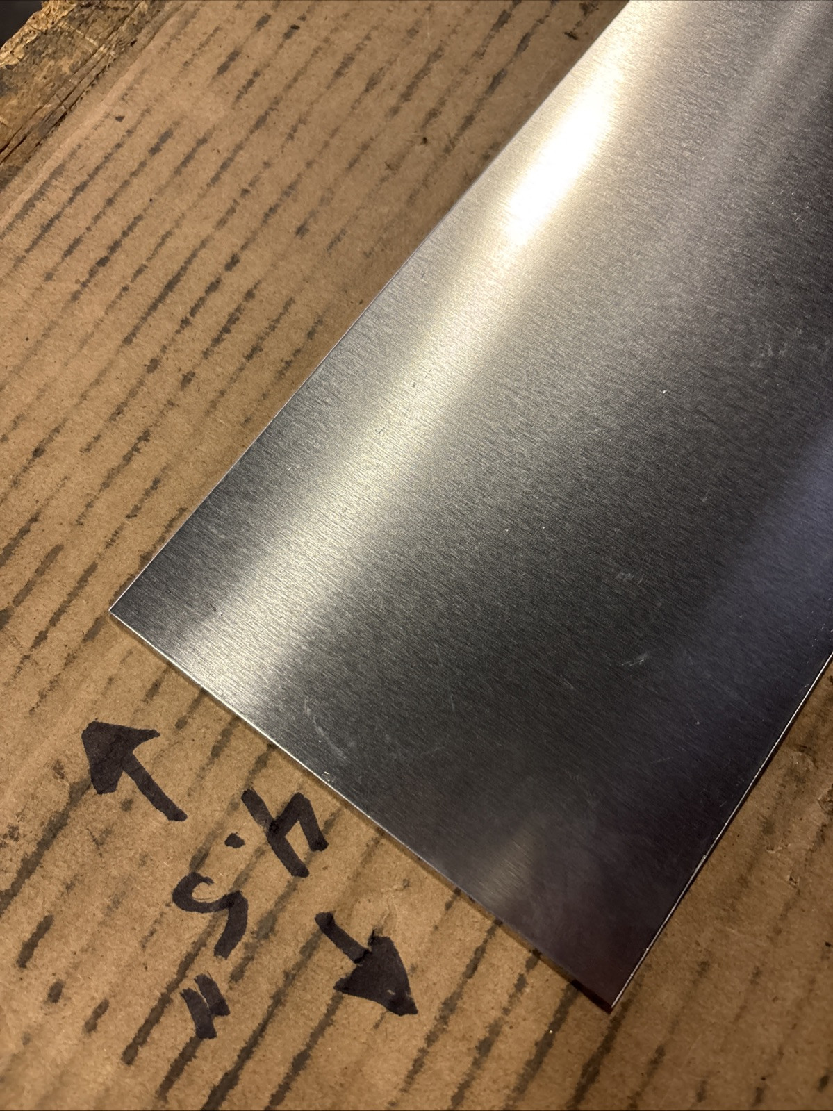 16 Gauge (.060” Thick) Aluminum Sheet 5052 H32 – 4.5” X 19.75” – New