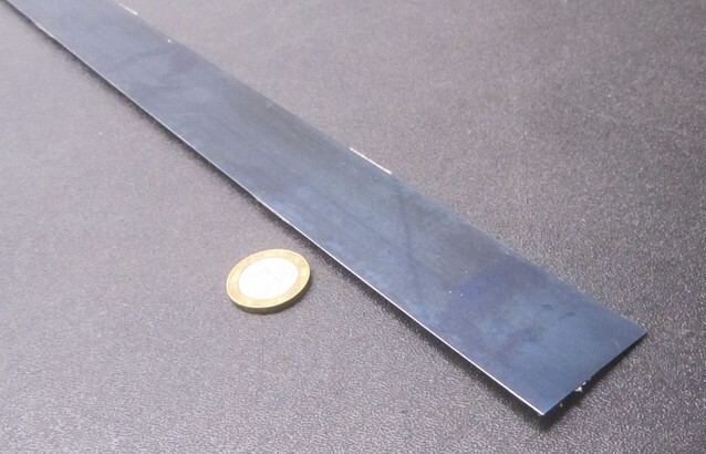 1095 Hard Blue Tempered Spring Steel Shim .062″ Thick x 1.50″ Width x 300″ Long