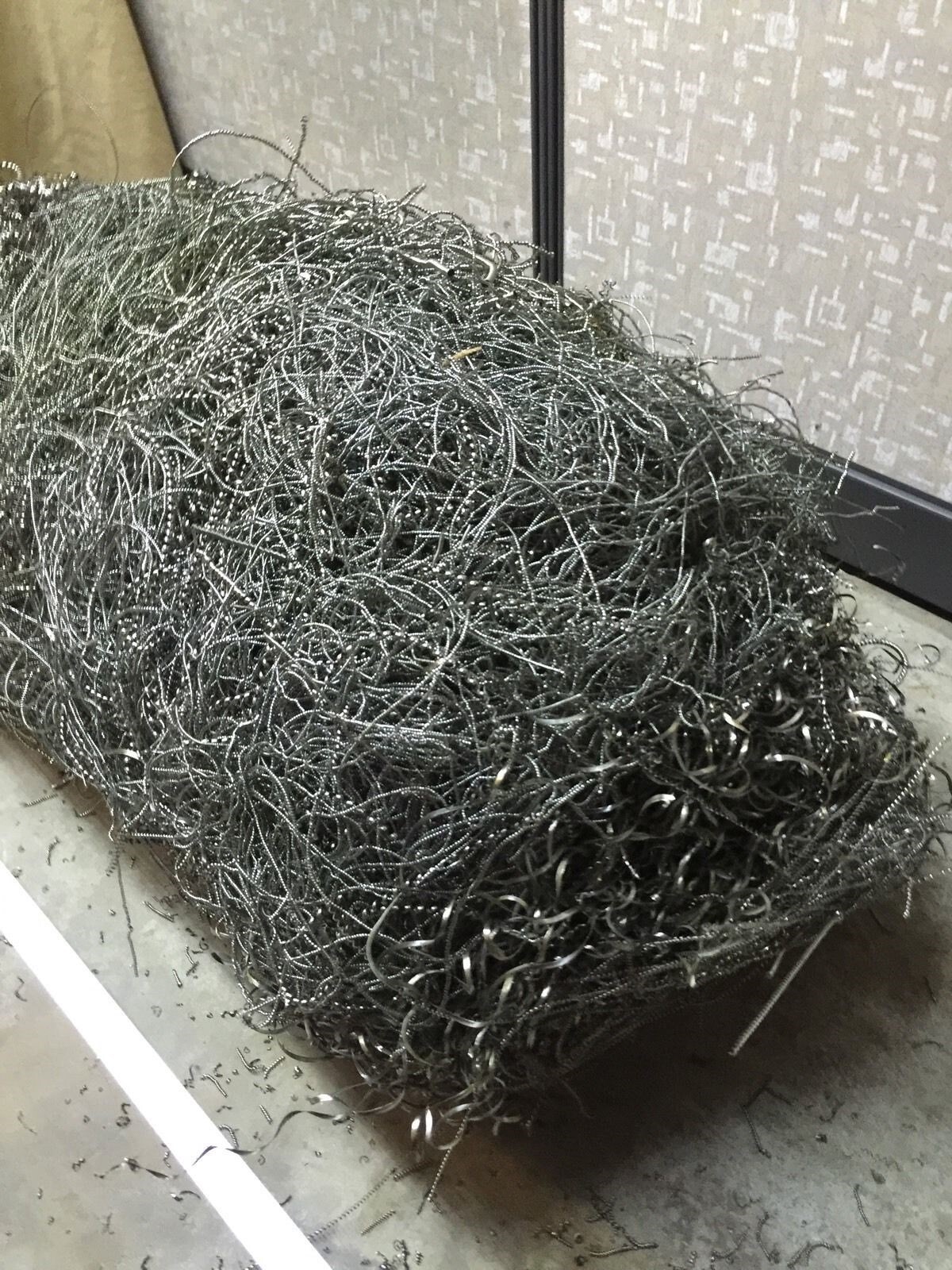 36lbs Stainless STL Shavings Filings Turnings Shredded Chips Science Orgone Art