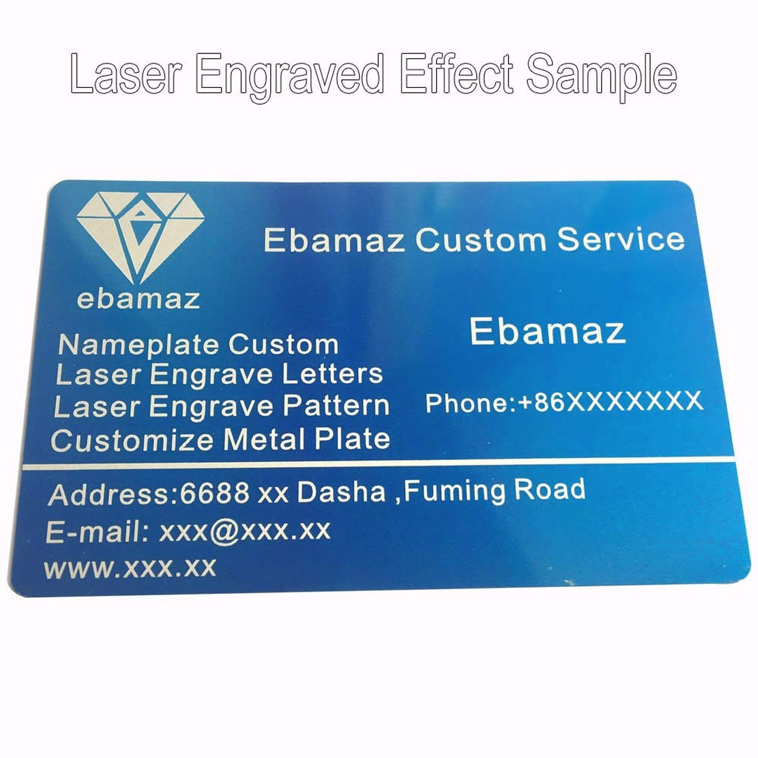 100PCS Aluminum Alloy Metal Card Plate 3.4 X2.13X0.008 inch for Laser Engrave…