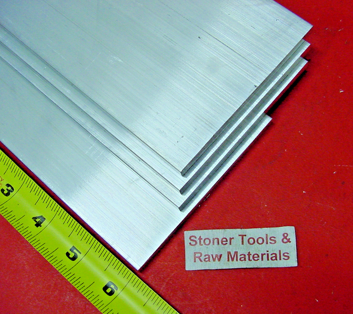 4 Pieces 1/4″x 4″ ALUMINUM 6061 FLAT BAR 6″ long T6511 Plate Extruded Mill Stock