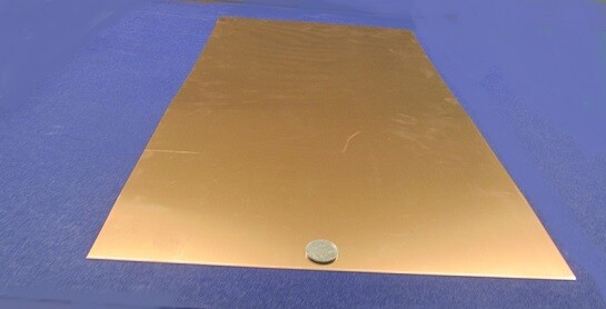 110 Copper Sheet Soft Annealed .062″ Thick x 12.0″ Wide x 24.0″ Length