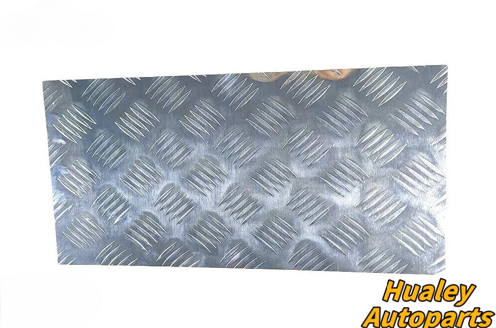 1PC 305x610mm 5 Bar Tread Aluminum Sheet Silver, Trailer RV Repair Panel