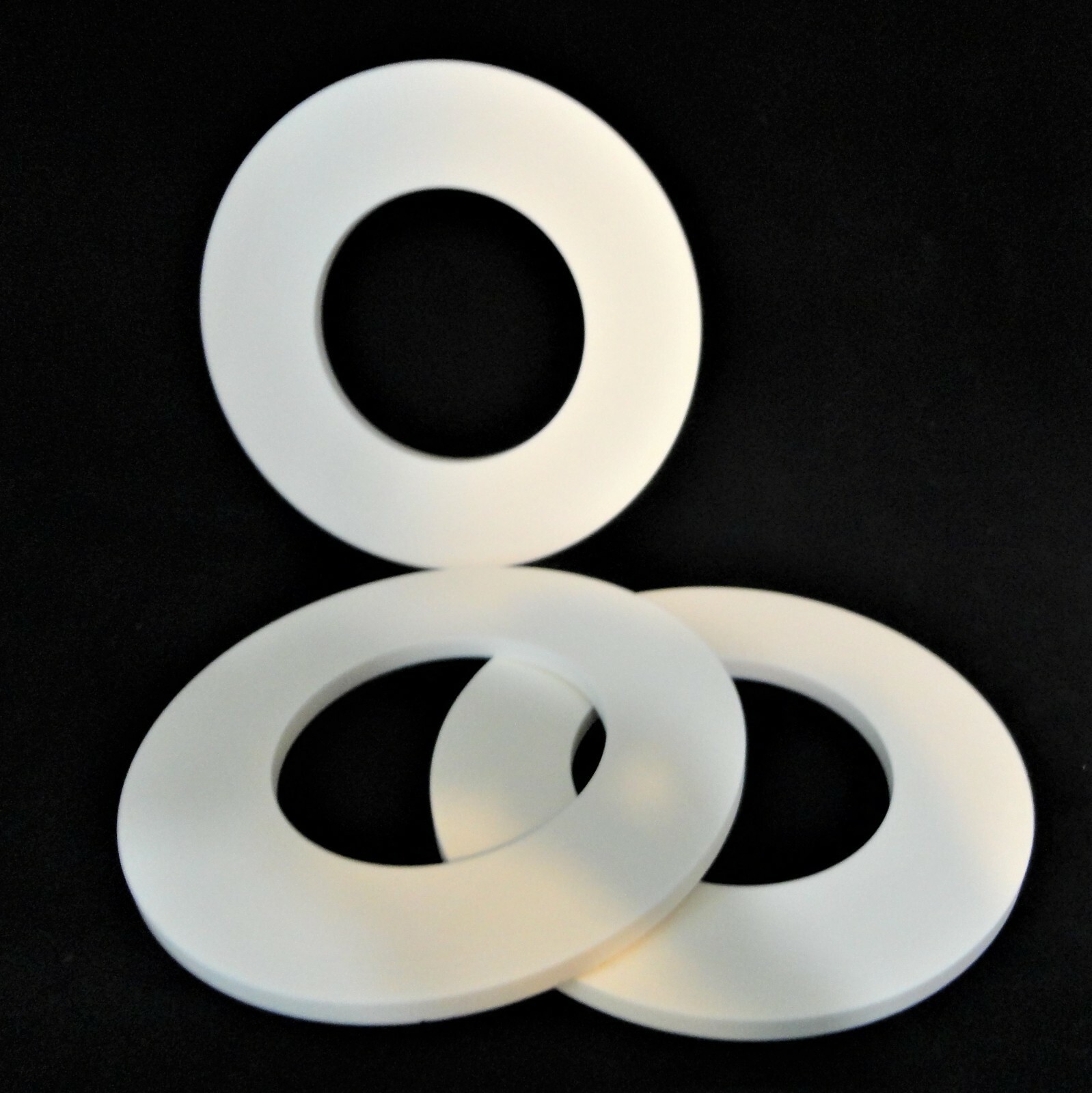 LARGE HIGH PURITY ALUMINA CERAMIC RING WASHER SPACER PLATE No.:555