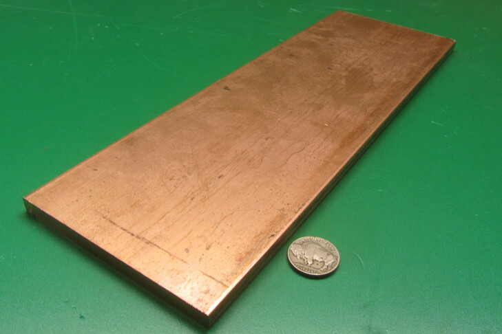 110 Copper Bar 1/2 Hard, 5/16″ Thick x 4.0″ Wide x 12 Inch Length