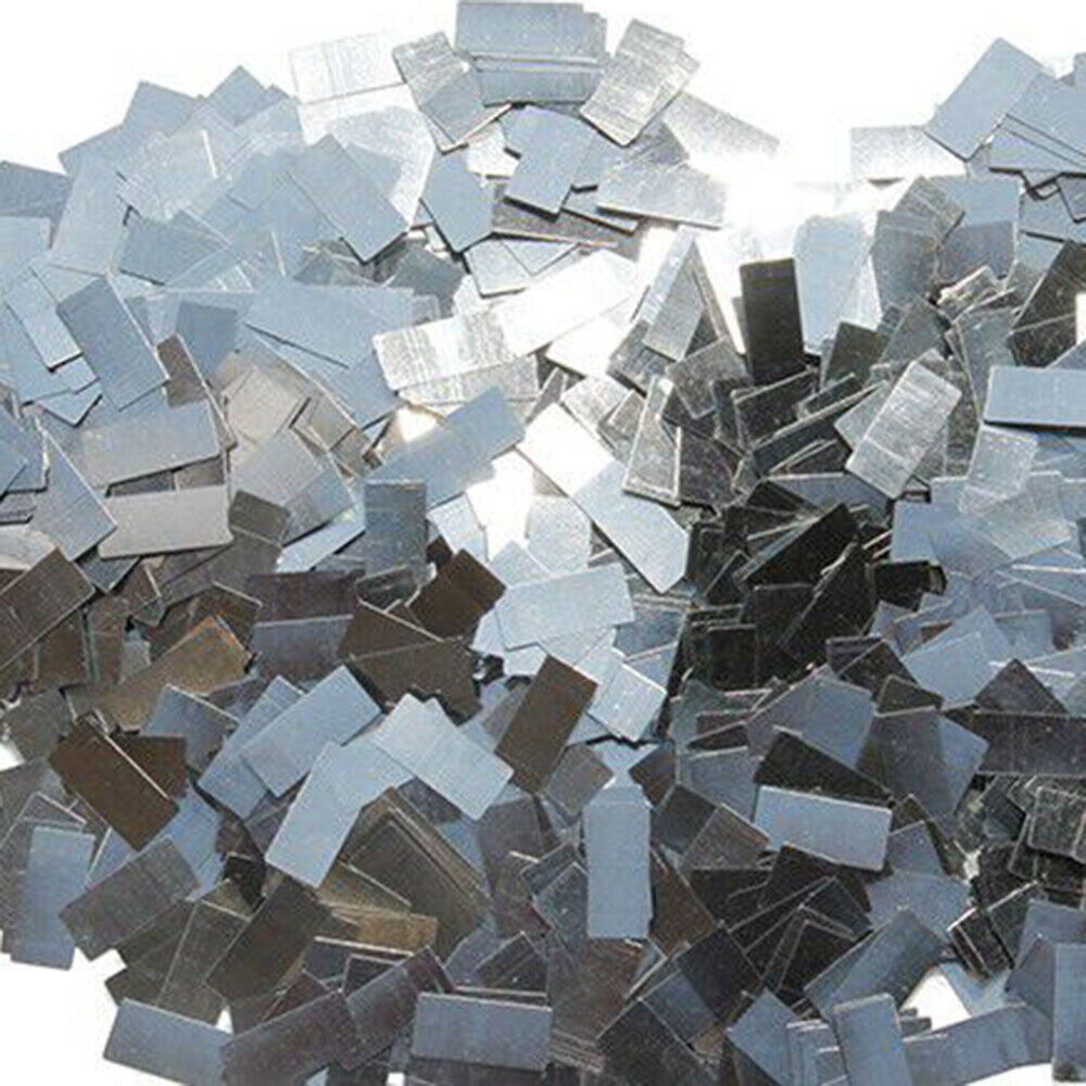 100PCS Galvanized Iron Sheet Plate Zinc Plated Metal DIY Craft 20 10 0.3mm