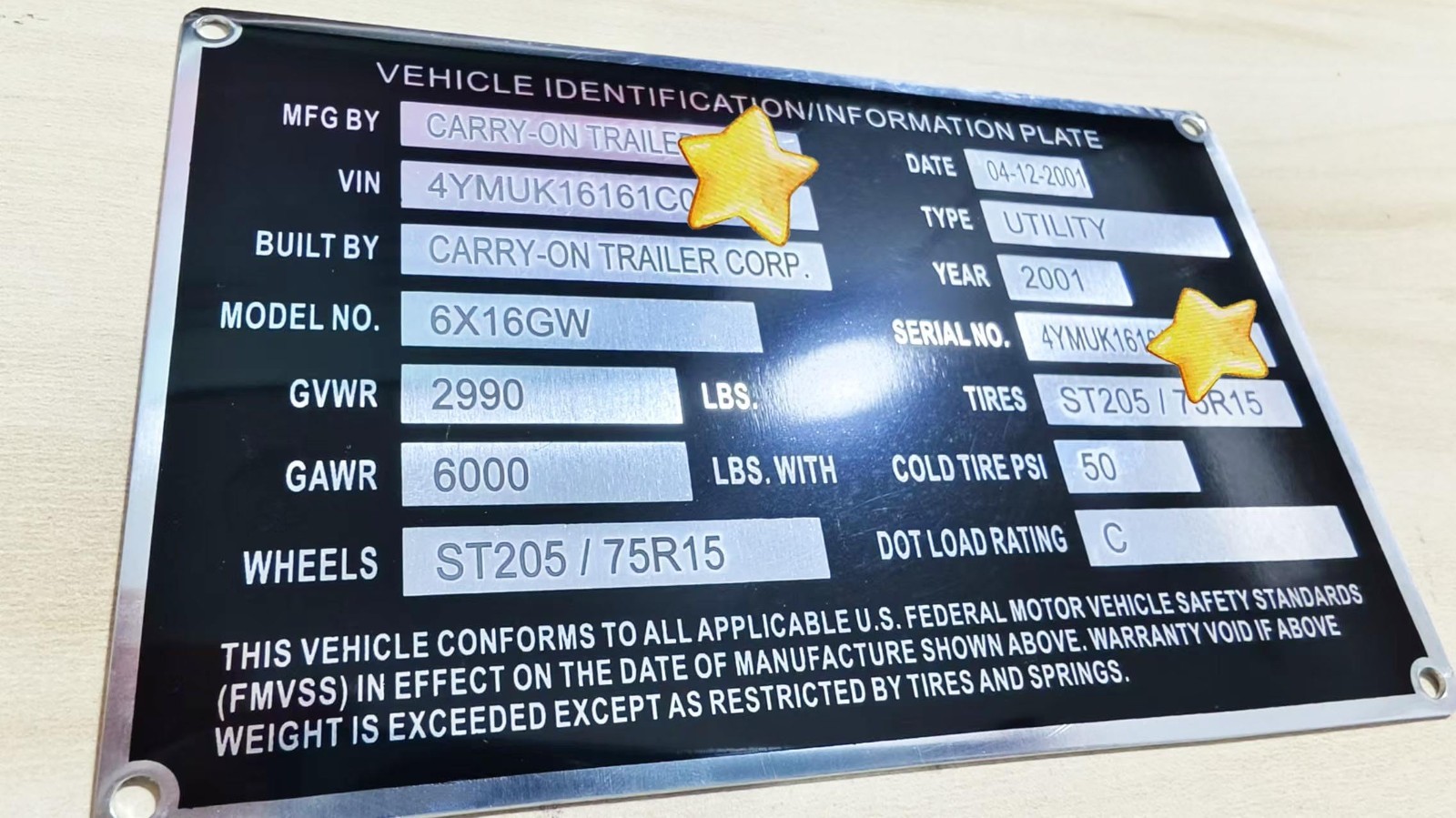 Blank Aluminum ID Plates – Metal Serial Number Tags, Equipment Data & Compliance