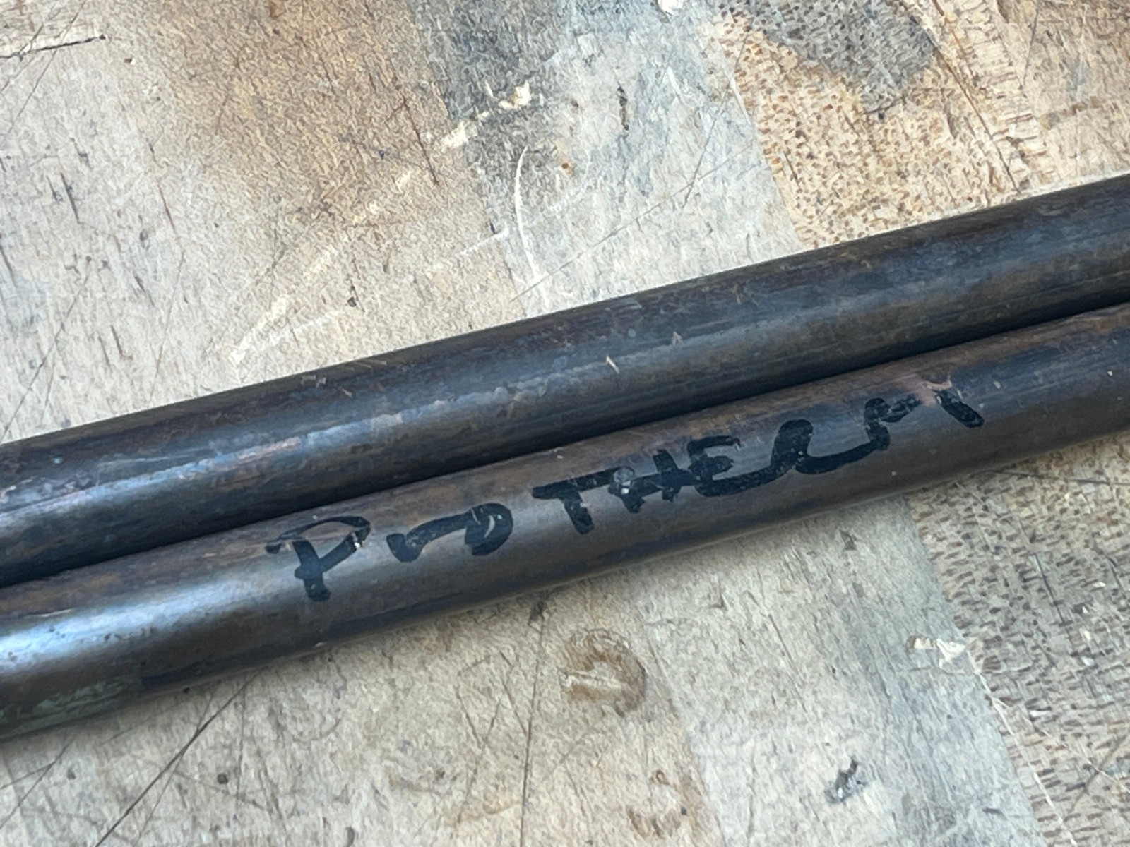 190 Copper round bar lot “protherm” 3/4″ x 36″ total Copper alloy