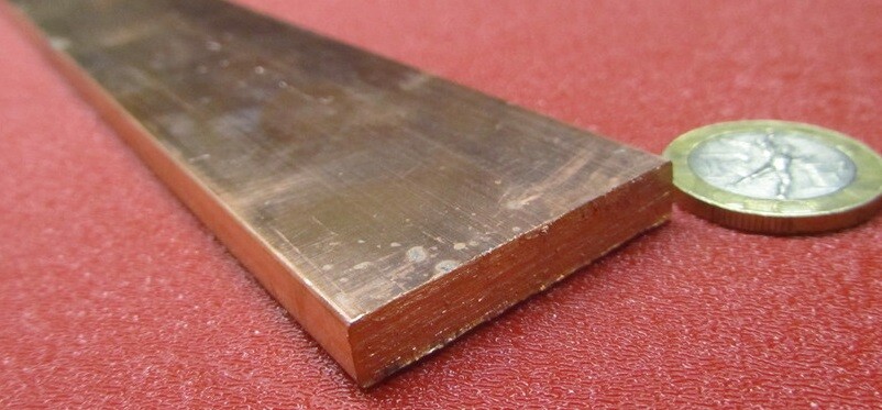 182 Copper Bar 1/4″ Thick x 1 1/2″ Wide x 6 Foot Length