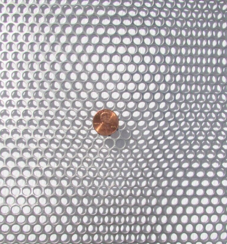 =1/4″ HOLES 18 GAUGE 304 STAINLESS STEEL PERFORATED SHEET– 14″ X 18″=