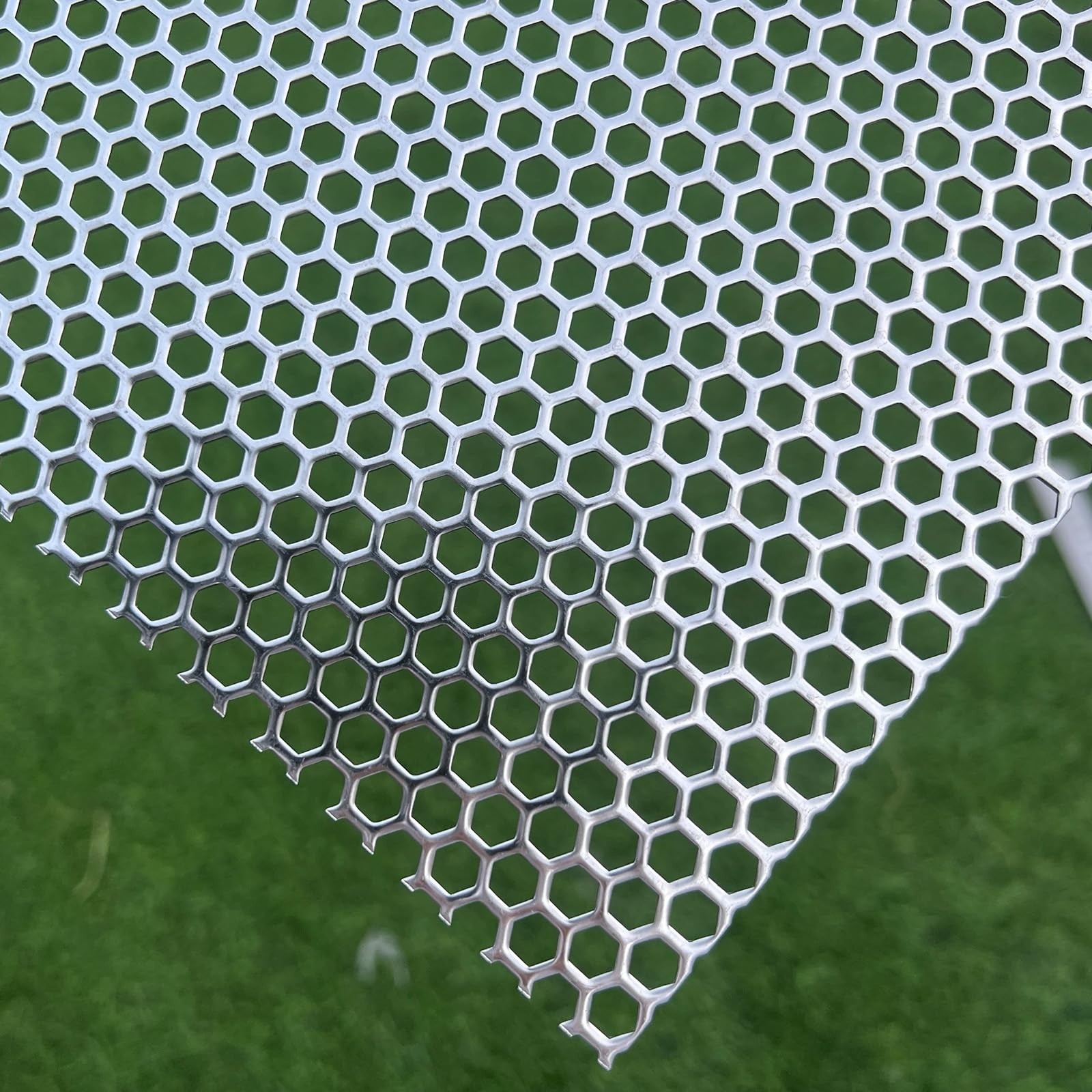 16″x12″ Perforated Metal Sheet 19 Gauge Hexagonal Hole 1/4″ 304 Stainless Steel