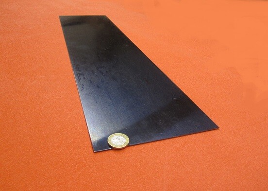Blue Tempered Spring Steel Shim 0.042″ Thick x 6.00″ Width x 24″ Length